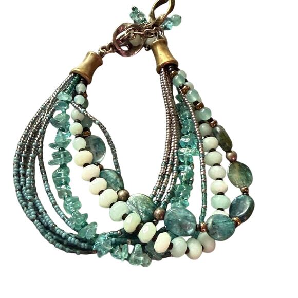 Silpada Beaded Multi Strand Toggle Bracelet - Picture 1 of 10